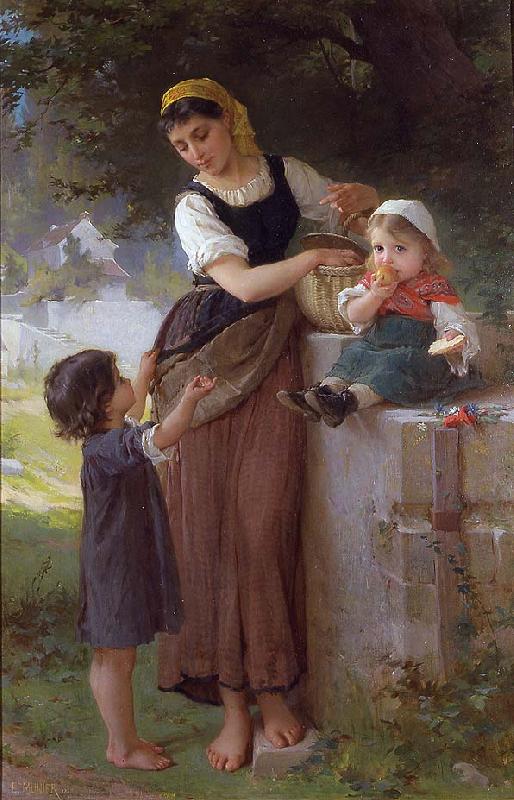Emile Munier May I Have One Too Germany oil painting art